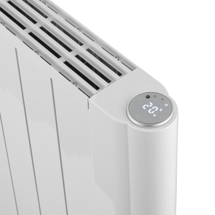 electriQ 2000W Smart WiFi Aluminium Electric Designer Radiator Gloss White Wall Mounted - Energy Efficient Panel Heater - Image 10