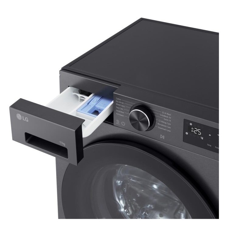 LG Series 5 AI Direct Drive 11kg 1400rpm Washing Machine - Graphite - Image 8