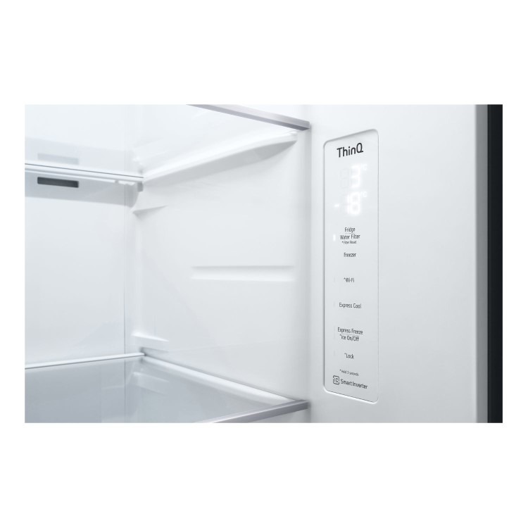 LG InstaView 635 Litre Side-By-Side American Fridge Freezer - Prime Silver - Image 8