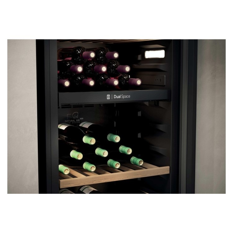 Haier 201 Bottle Capacity Dual Zone Freestanding Wine Cooler - Black - Image 8