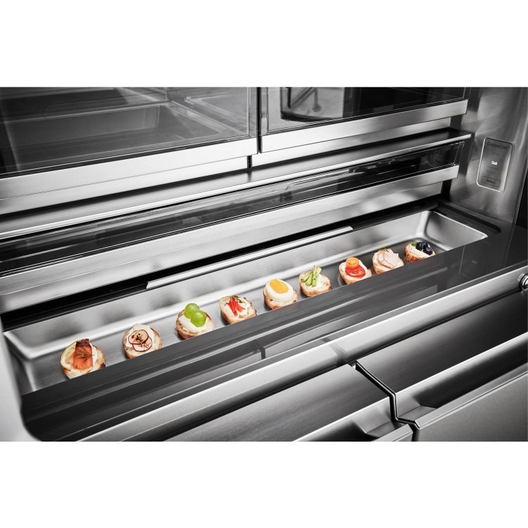 Refurbished LG LSR100 Freestanding 643 Litre 60/40 Frost Free American Fridge Freezer Stainless Steel - Image 8
