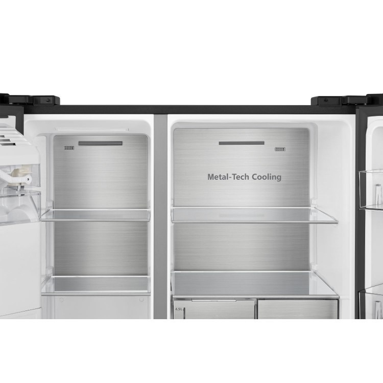 Hisense 632 Litre Side-By-Side American Fridge Freezer - Black - Image 8