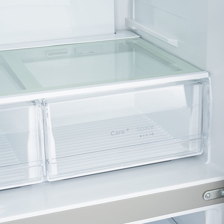 electriQ 415 Litre Four Door American Fridge Freezer with Water Dispenser - Stainless Steel - Image 8