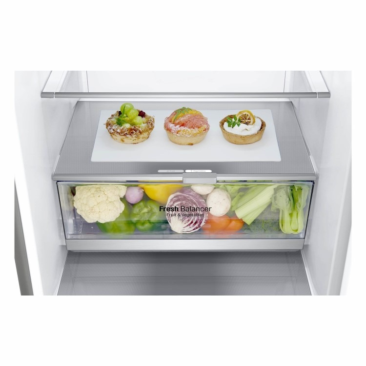 Refurbished LG GBB92STAXP Freestanding 384 Litre 70/30 Frost Free Fridge Freezer Stainless Steel - Image 8