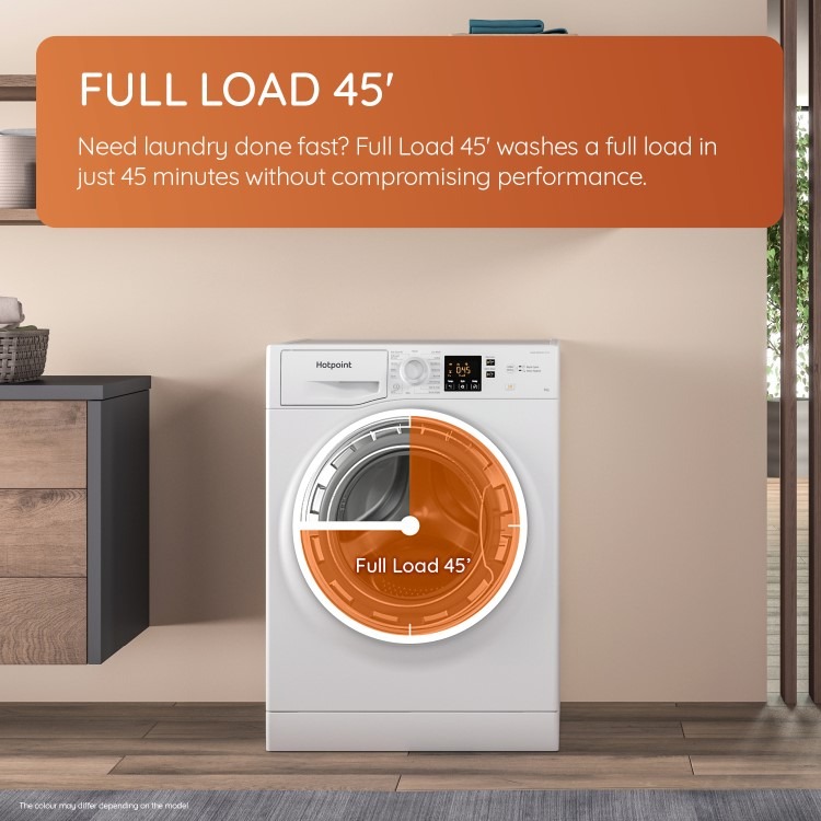 Hotpoint AntiStain 9kg 1400rpm Washing Machine - White - Image 6