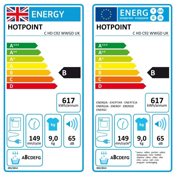 Hotpoint 9kg Condenser Tumble Dryer - Sensor Dry - White - Image 9
