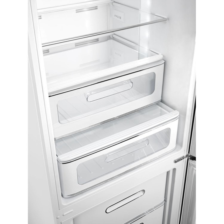 Smeg 331 Litre Fifties Style Right Hand Hinge 70/30 Fridge Freezer - White - Image 9