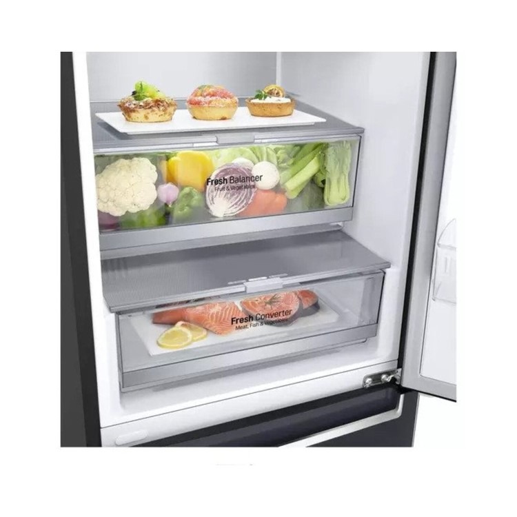 Refurbished LG Centum 384 Litre 70/30 Freestanding Fridge Freezer - Matte Black - Image 9