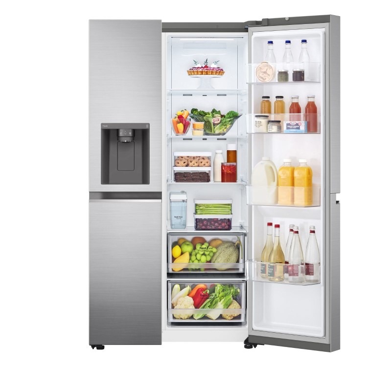 Refurbished LG NatureFRESH 635 Litre Side-by-Side American Fridge Freezer - Shiny Steel - Image 9