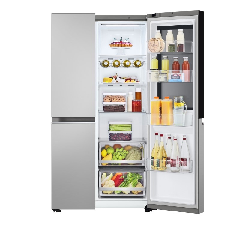 Refurbished LG InstaView GSVV80PYLL 655 Litre Frost Free American Fridge Freezer Prime Silver - Image 9
