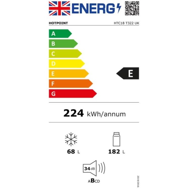 Hotpoint 250 Litre 70/30 Integrated Fridge Freezer - Image 9