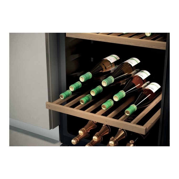 Haier 201 Bottle Capacity Dual Zone Freestanding Wine Cooler - Black - Image 9