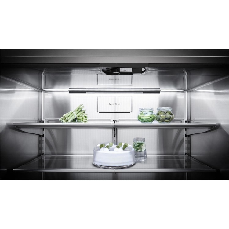 Refurbished LG LSR100 Freestanding 643 Litre 60/40 Frost Free American Fridge Freezer Stainless Steel - Image 9