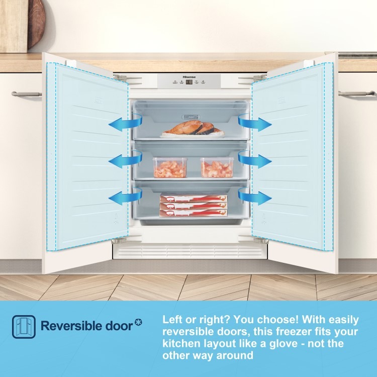 Fridgemaster 97 Litre Under Counter Integrated Freezer - Image 9