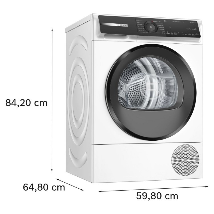 Bosch Series 6 9kg Heat Pump Tumble Dryer - Smart Wi-Fi A+++ Rated - White - Image 10