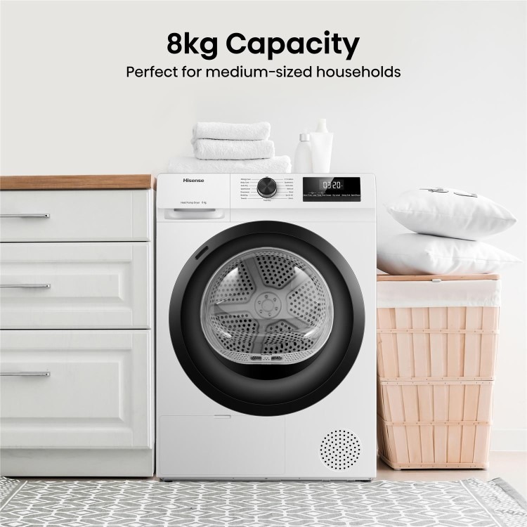 Hisense 1Q Series 8kg Heat Pump Tumble Dryer - White - Image 12