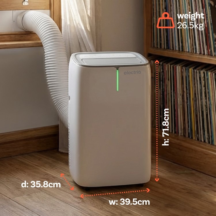 electriQ EcoPlus 10000 BTU A+ Low Energy Smart Quiet Portable AC & Heater - Image 10