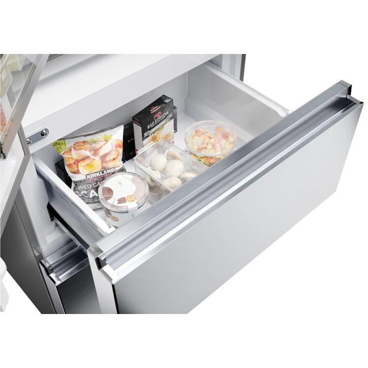 Haier FD 70 Series 5 446 Litre French Style American Fridge Freezer - Platinum Inox - Image 10
