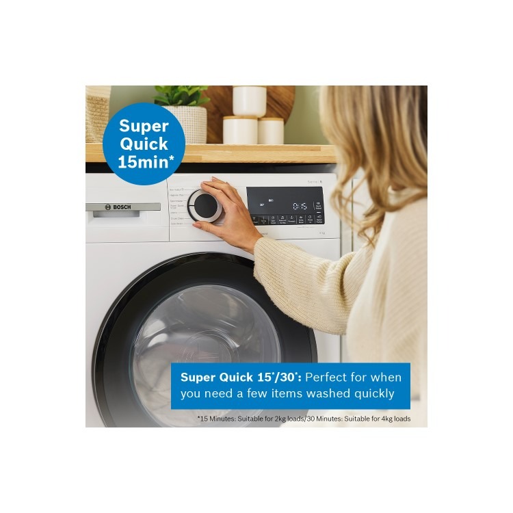 Bosch Series 6 10kg 1400rpm Washing Machine - White - Image 8