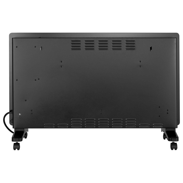 electriQ 2500W Smart Designer Glass Panel Convection Heater - Wall Mountable & Bathroom Safe - Black - Image 11