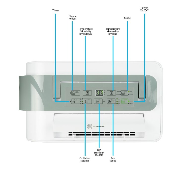 electriQ Platinum Low Temp 10L Smart Desiccant Laundry Dehumidifier with Heater - Image 11