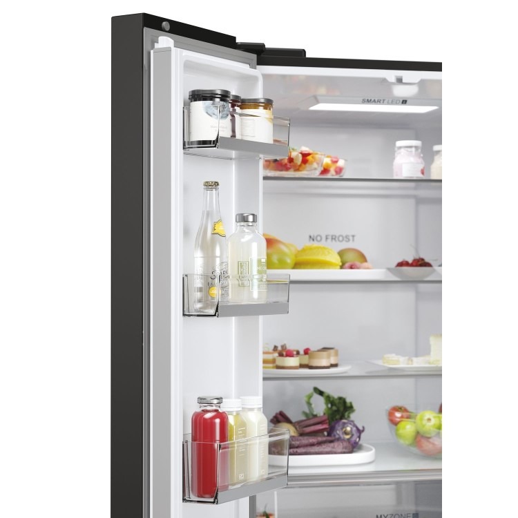 Haier FD 70 Series 5 444 Litre French Style American Fridge Freezer - Black - Image 11