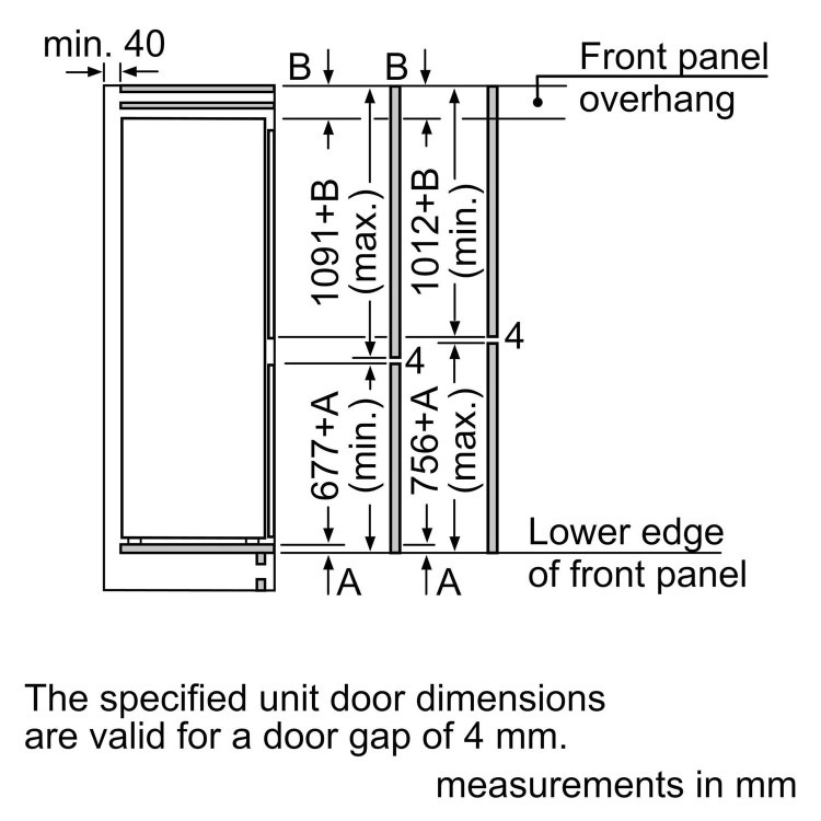 Bosch Series 2 260 Litre 60/40 Integrated Fridge Freezer - Image 4