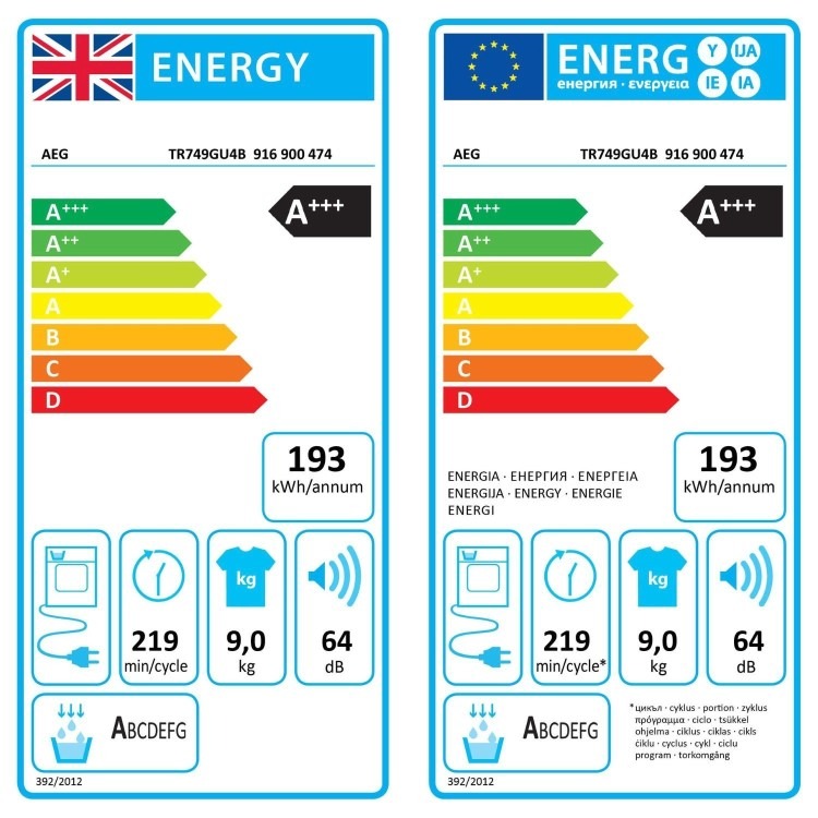 AEG 7000 Series SensiDry 9KG Heat Pump Tumble Dryer - Black - Image 11