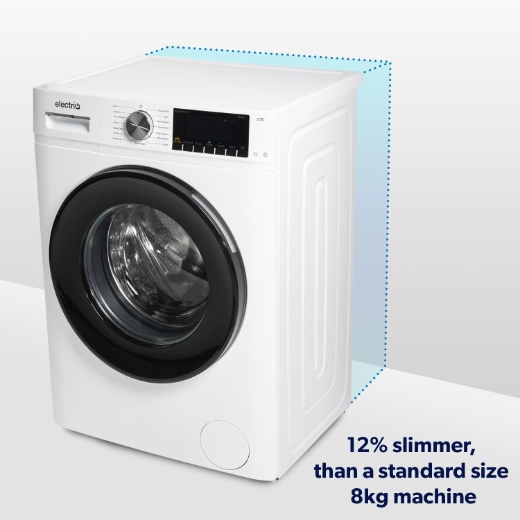 electriQ 8kg 1400rpm Washing Machine - White - Image 11