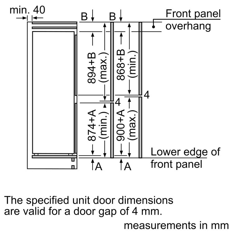 Bosch Series 2 249 Litre 50/50 Integrated Fridge Freezer - Image 12