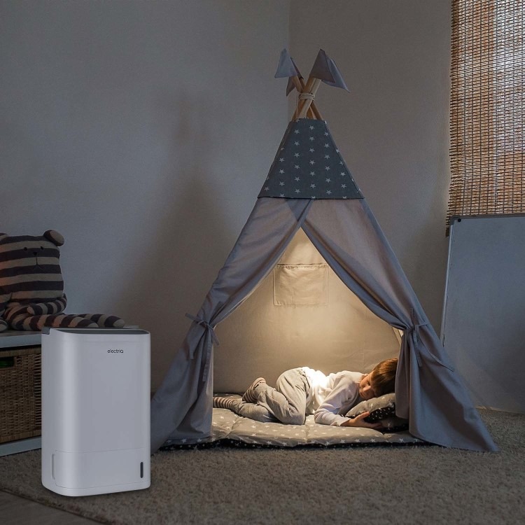 electriQ 8 Litre Smart App Alexa Desiccant Dehumidifier with Heater and Ioniser - Image 12