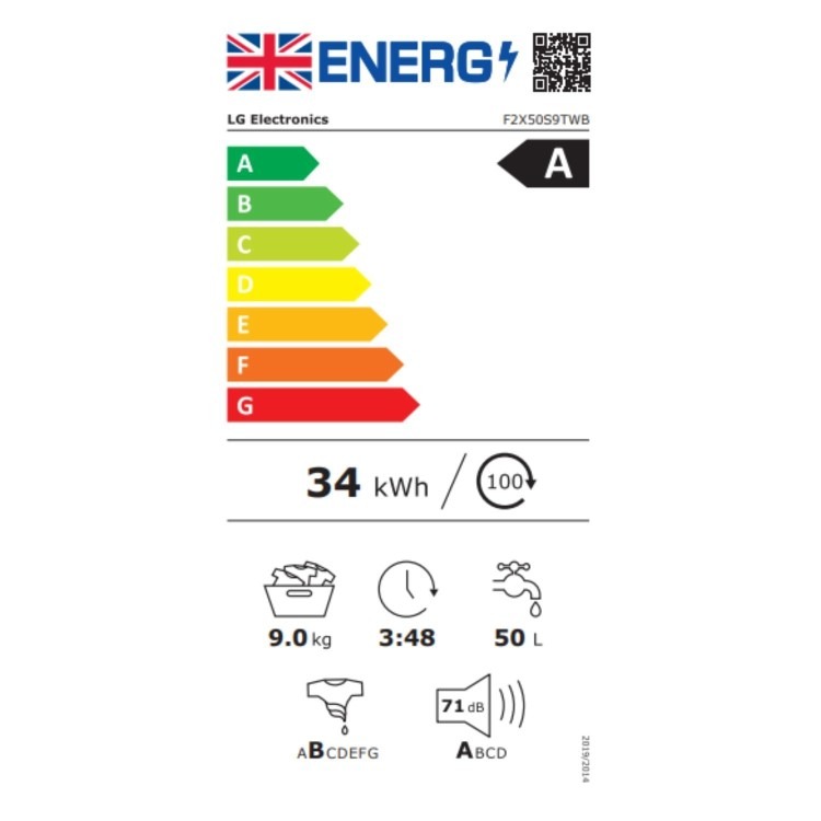 LG Series 3 Counter-Depth MAX™ 9kg 1200rpm Washing Machine - White - Image 12