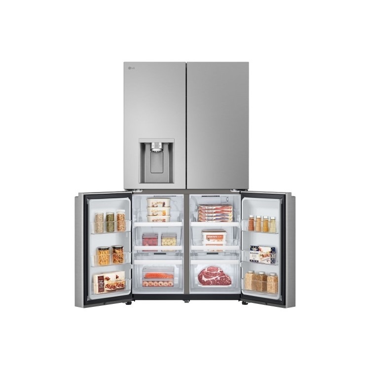 LG NatureFRESH 637 Litre Four Door American Fridge Freezer - Prime Silver - Image 13