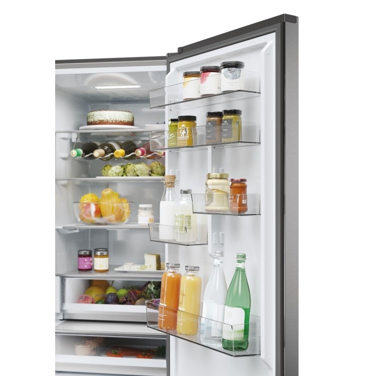 Refurbished Haier Series 5 HDPW5620DNPK Freestanding 406 Litre 70/30 Frost Free Fridge Freezer Silver - Image 6