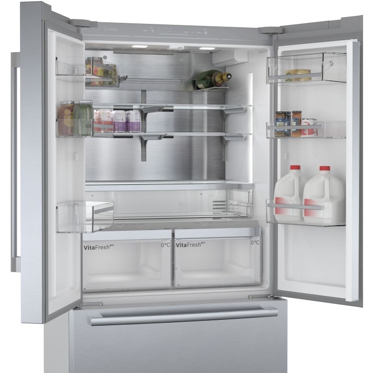 Bosch Series 8 573 Litre French Style American Freestanding Fridge Freezer - Easyclean Stainless Steel - Image 9
