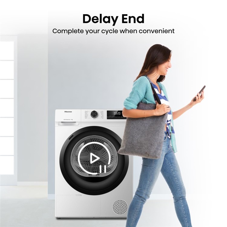 Hisense 1Q Series 8kg Heat Pump Tumble Dryer - White - Image 14
