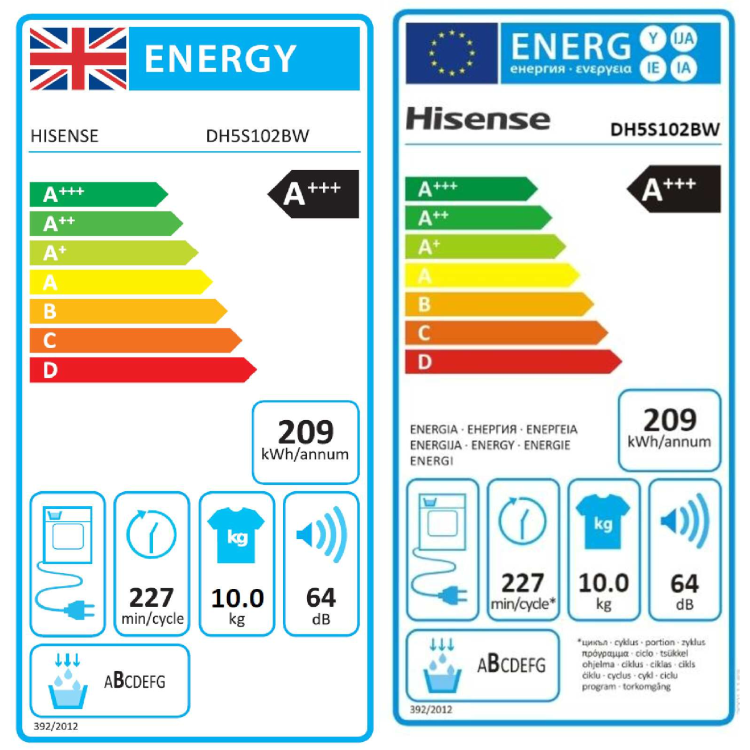Hisense 5S Series 10kg Heat Pump Tumble Dryer - White - Image 13