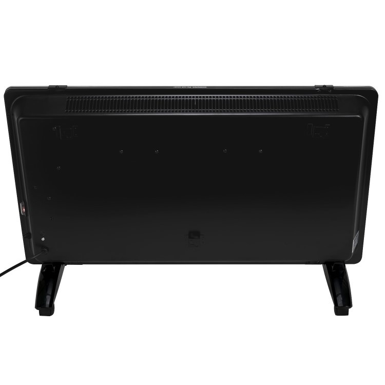 electriQ 2000W Smart Designer Glass Panel Heater - Wall Mountable & Bathroom Safe - Black - Image 13