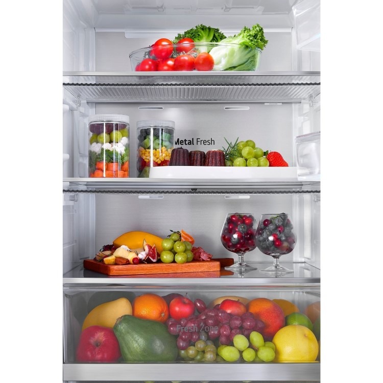 LG InstaView™ 349 Litre 60/40 Fridge Freezer - Black - Image 13