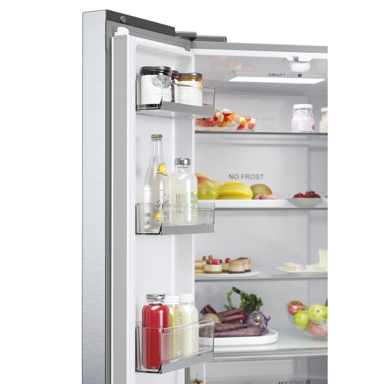 Haier FD 70 Series 5 446 Litre French Style American Fridge Freezer - Platinum Inox - Image 13