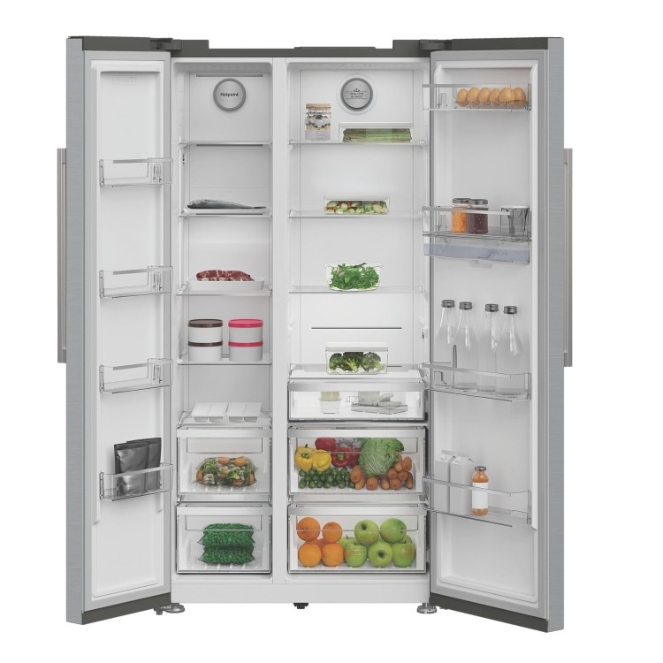 Hotpoint 588 Litre Side-By-Side American Fridge Freezer - Stainless Steel - Image 13