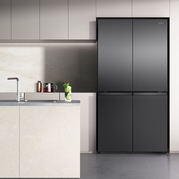 Hisense PureFlex 640 Litre Four Door American Fridge Freezer - Grey - Image 14
