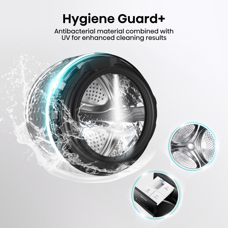 Hisense 7S Series 12kg 1400rpm Washing Machine - Black - Image 13