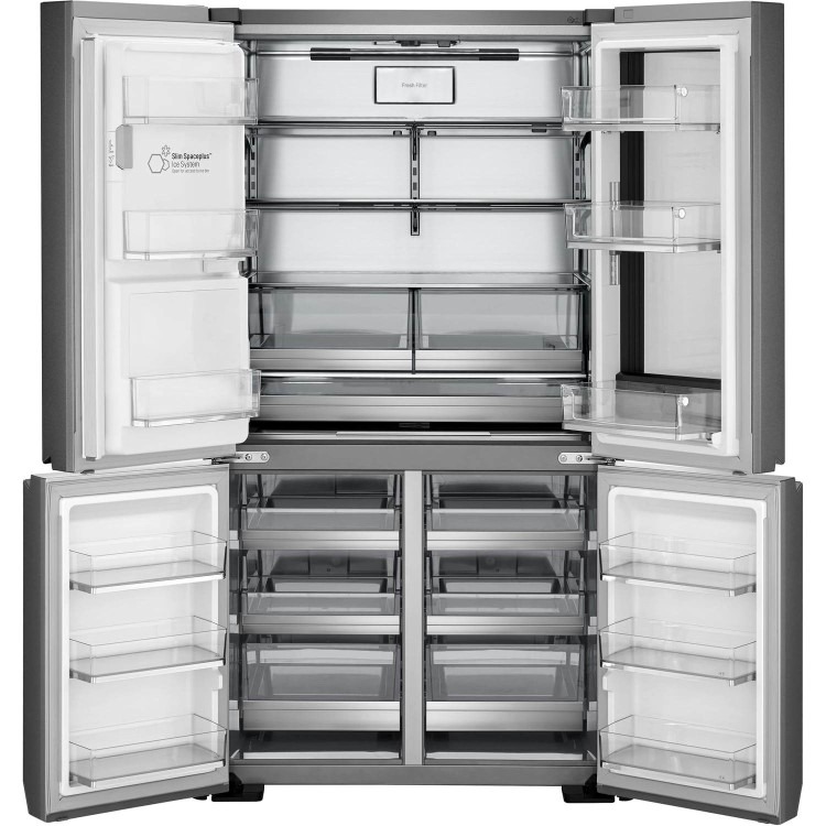 Refurbished LG LSR100 Freestanding 643 Litre 60/40 Frost Free American Fridge Freezer Stainless Steel - Image 14