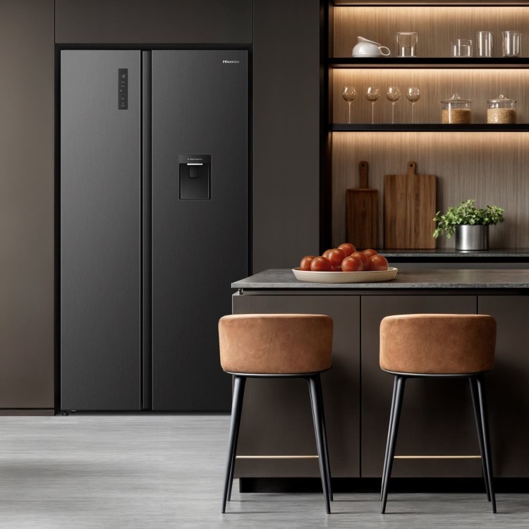 Hisense PureFlat 541 Litre Side-by-Side American Fridge Freezer - Black - Image 13