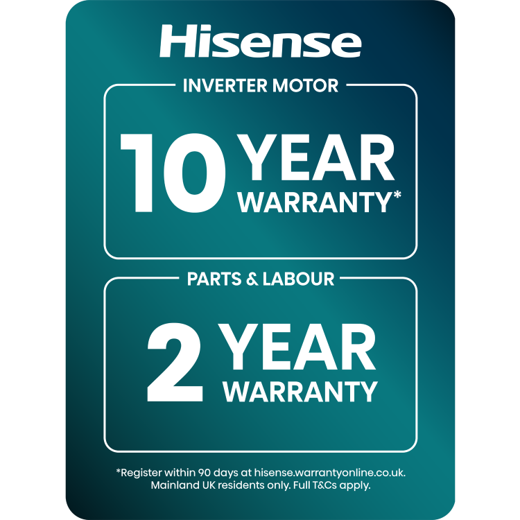 Hisense 5S Series 10kg 1400rpm Washing Machine - White - Image 14