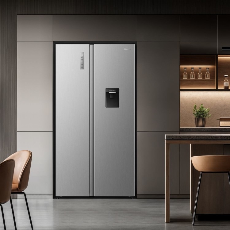Hisense PureFlat 541 Litre Side-by-Side American Fridge Freezer - Silver - Image 15