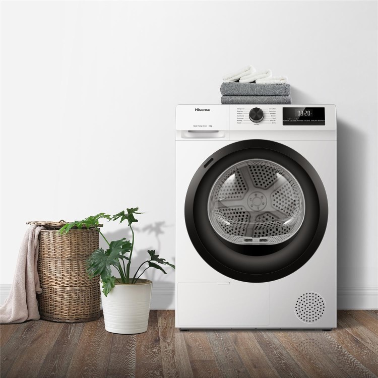 Hisense 1Q Series 8kg Heat Pump Tumble Dryer - White - Image 16