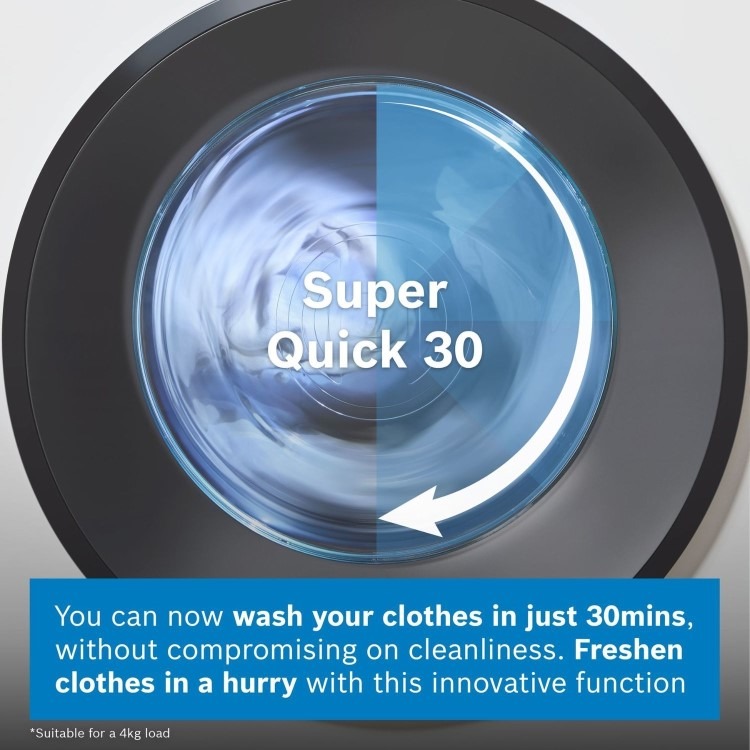 Bosch Series 8 11kg 1400rpm Washing Machine - White - Image 16