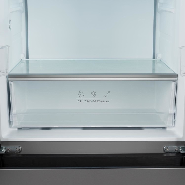 electriQ 391 Litre French Style American Fridge Freezer - Stainless Steel - Image 16
